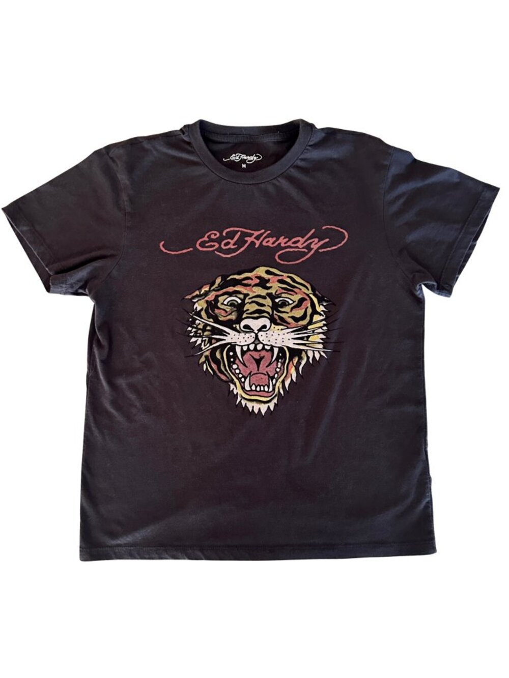 🐅 Ed Hardy Y2K Tiger Graphic Short Sleeved T-Shirt Vintage Inspired Medium